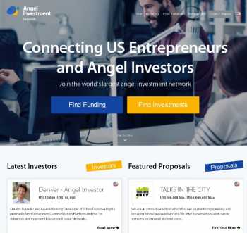 Online platform for connecting entrepreneur and investors in USA